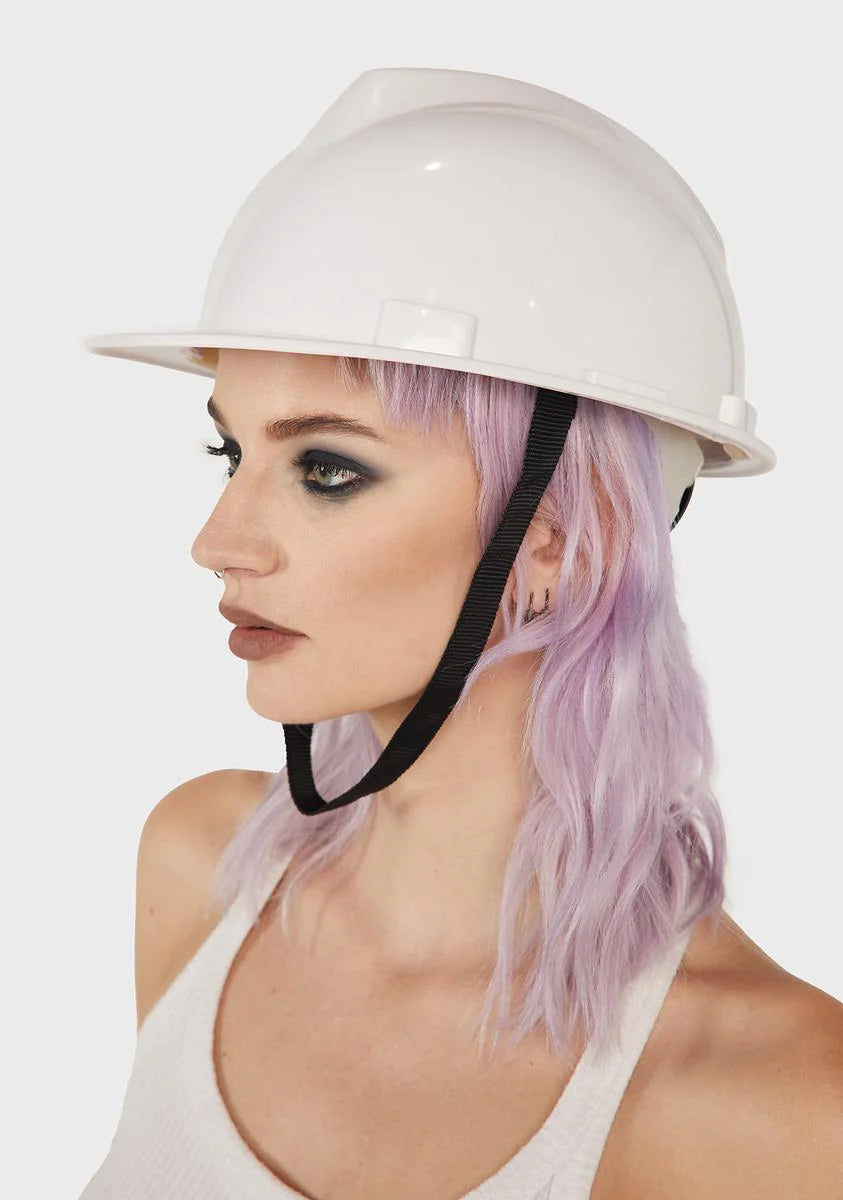 White Hard Hat