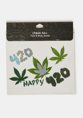 Happy 420 Face & Body Jewels