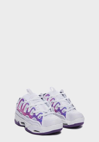 White Swirl D3 2001 Sneakers