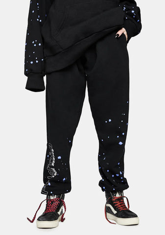 x Polaroid Spray Black Sweatpants