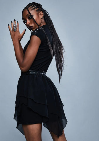 Warrior Spirit Spiked Mini Dress
