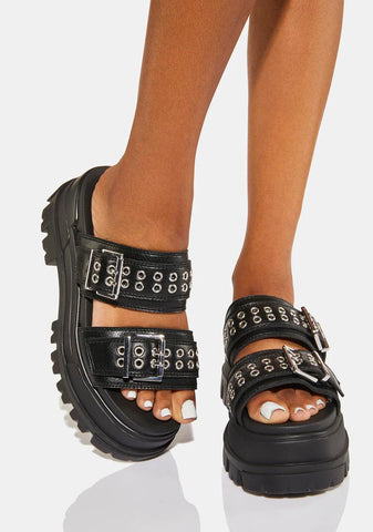 Aspha Loop Platform Sandals