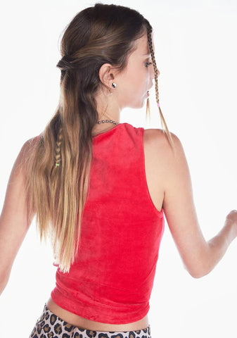 Miss Purrfectionist Velvet Tank Top