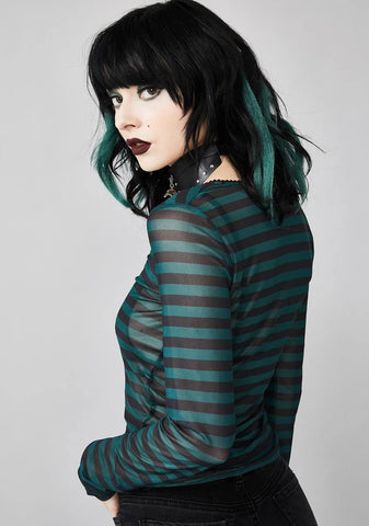 Mystery Exposed Sheer Top