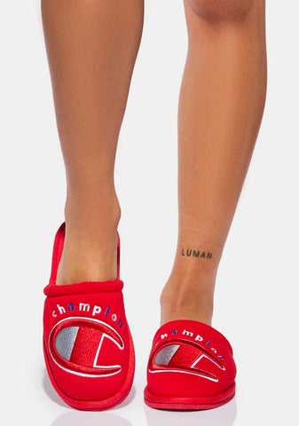 Red Sleepover II Slippers