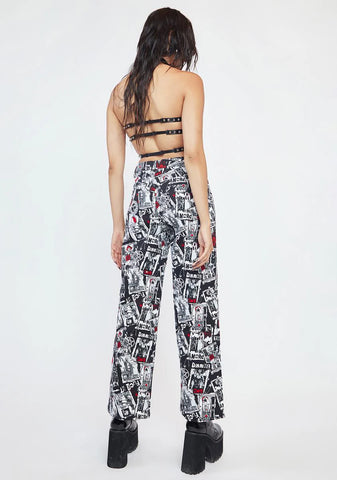 Concert In Hell Wide Leg Pants