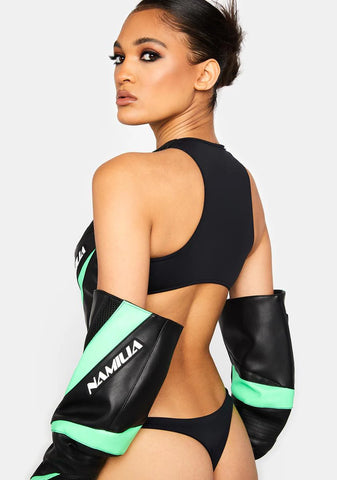 Moto Cut-Out Bodysuit