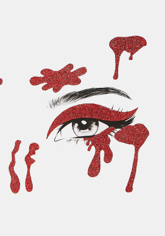 Can't Cross Me Bloody Face Stickers