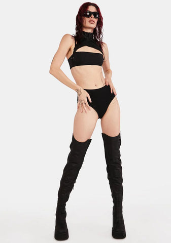 Neckholder Stretch Top