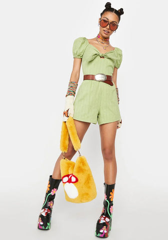 Tropical Sun Season Knotted Romper