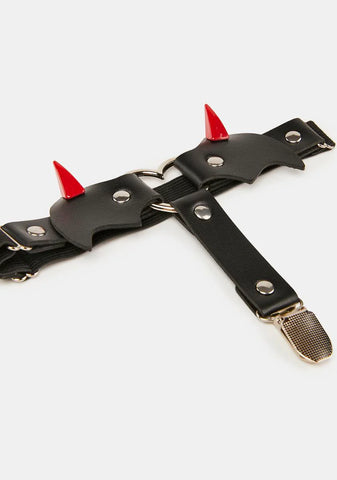 Dark Speak Of The Devil Garter Set