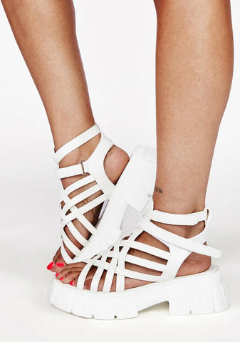 Bliss No Guarantees Platform Sandals