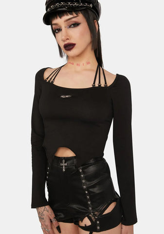 Rock Girl Around Neck Top