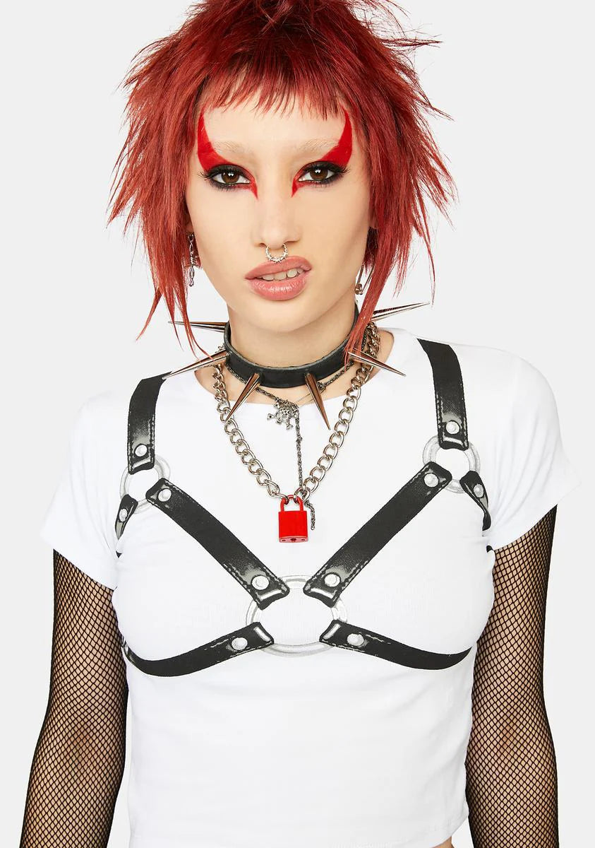Devilish Deceit Harness Graphic Tee