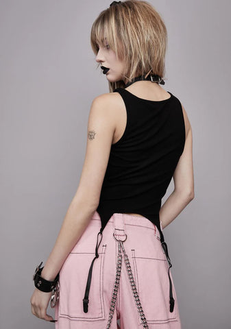 Faithfully Spooky Garter Tank Top