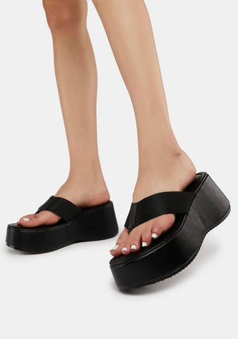 Black Luella Platform Sandals