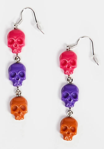 Dead Men Tell No Tales Skull Earrings