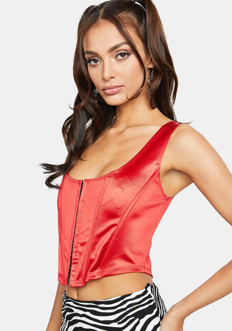 Love A Masterpiece Satin Corset