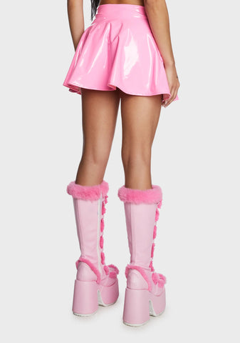 Party All Night Pleated Skirt - Pink