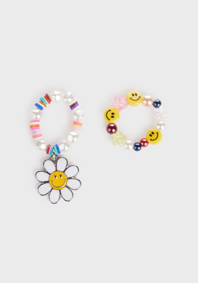 Peace Vibes Ring Set