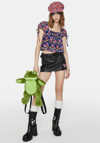 Disco Bliss Mesh Crop Top