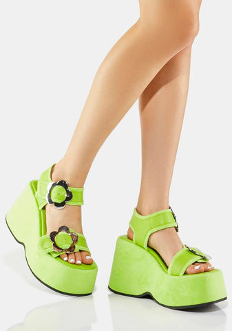 Cover My Tracks Platform Sandals