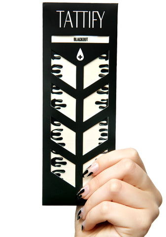 Black Blood Nail Wraps