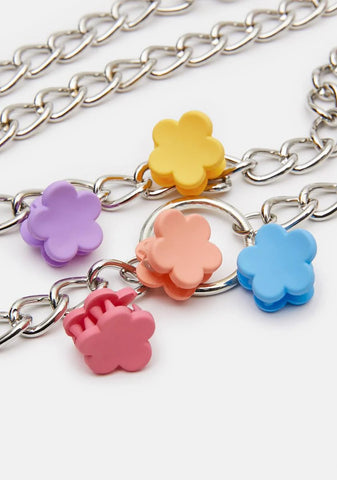 Sudden Bloom Layered Chain Necklace