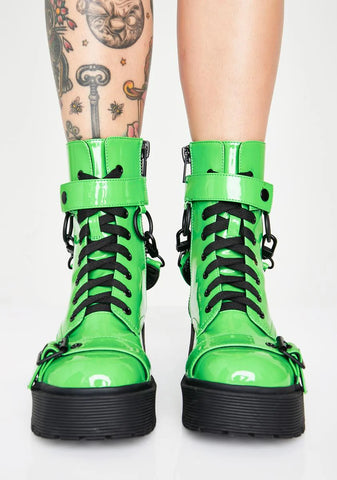 Atomic Slime Combat Boots