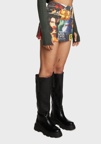 Two Faced Denim Skirt