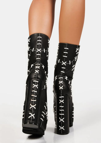 Patch Me Up Lace Up Boots