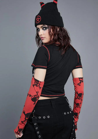 Solemn Promises Graphic Crop Top