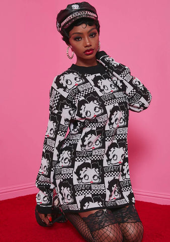 Animated Screen Queen Knit Sweater