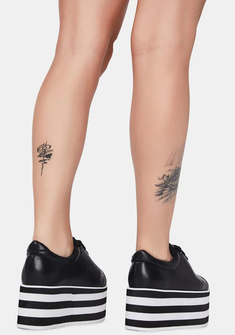 Count Your Stripes Platform Sneakers