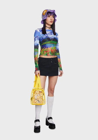 Picture Perfect Mesh Top