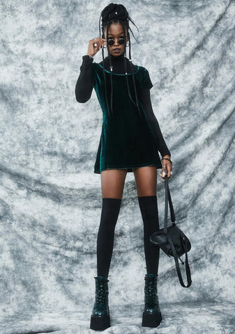 Into The Woods Velvet Dress