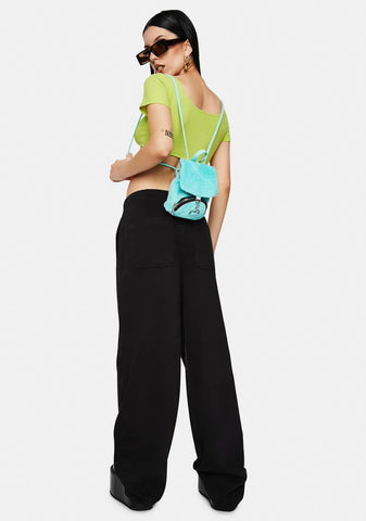 Black Tammy High Waisted Wide Leg Pants