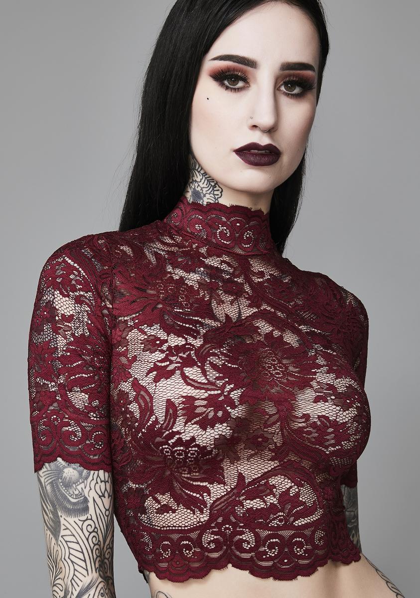 Ominous Trance Lace Top
