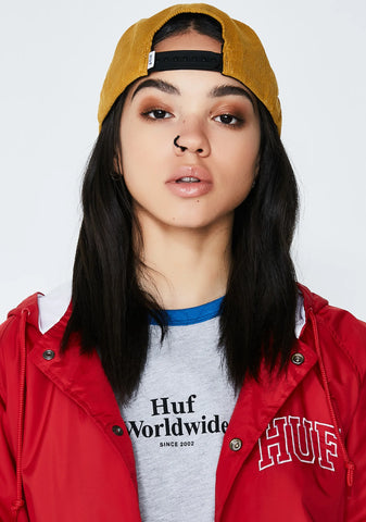 Script Corduroy Snapback