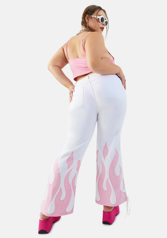 Always Fired Up Twill Flare Pants