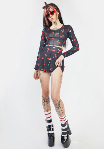 Sweet Serenity Cherry Skirt Set