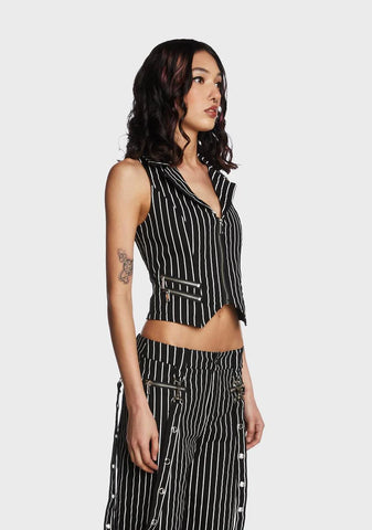 Deadly Souls Pinstripe Vest