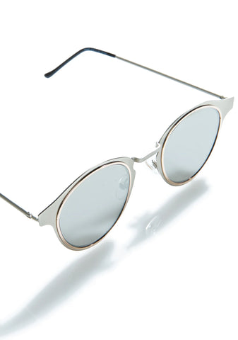Silver Warp Sunglasses