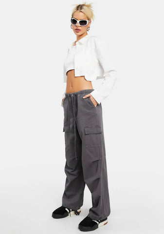 Cement Parachute Cargo Pants