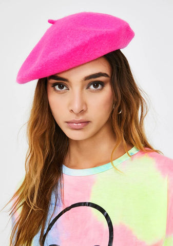 Sweet Fetch My Things Neon Beret