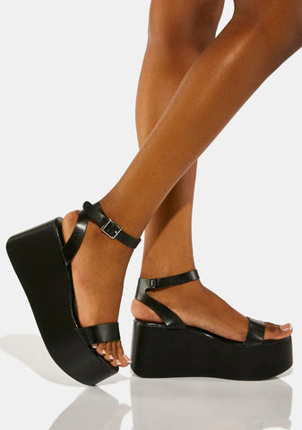 In Plain Sight Platform Sandals