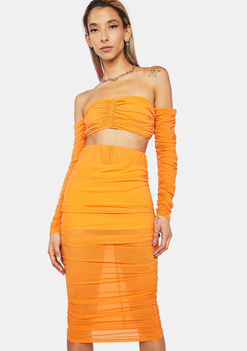 Vacation Mode Midi Skirt Set