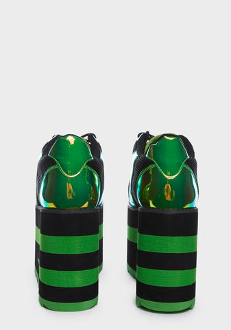 Green Karazii Platform Sneakers
