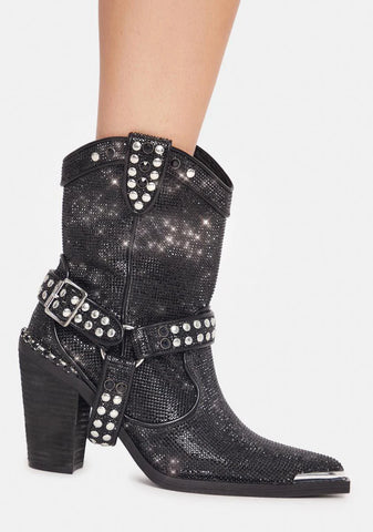 Onyx Sheriff Shine Cowboy Boots