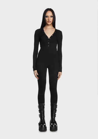 Twisted Logic Knit Jumpsuit